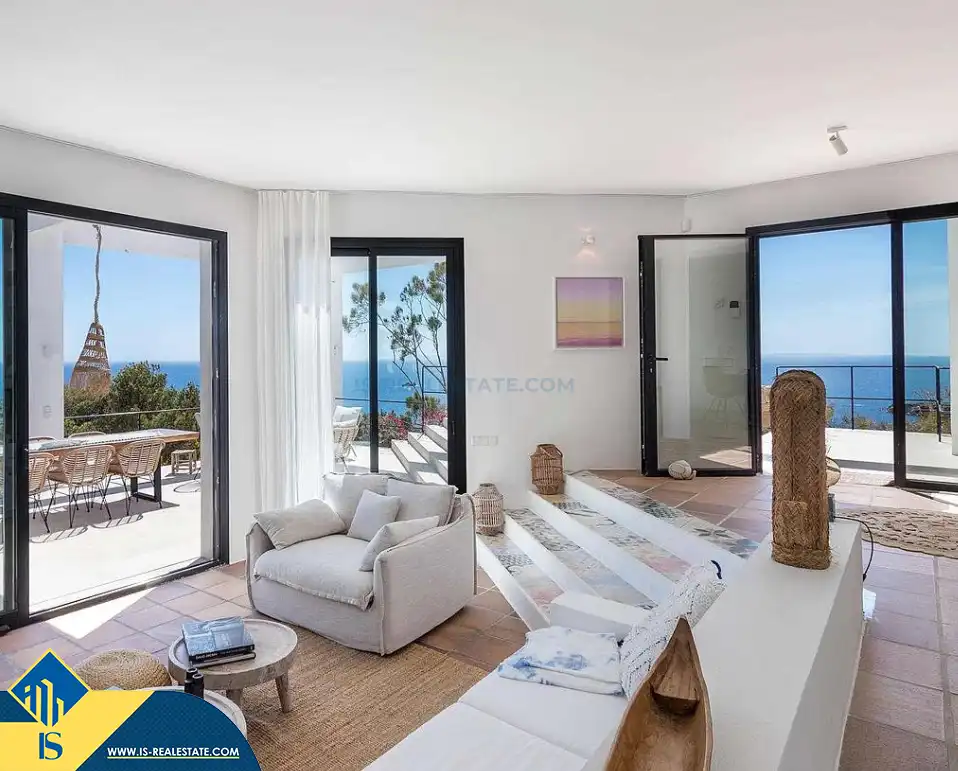 Sala d'estar de Casa o xalet en venda en Santa Eulària des Riu amb Terrassa, Piscina i Moblat