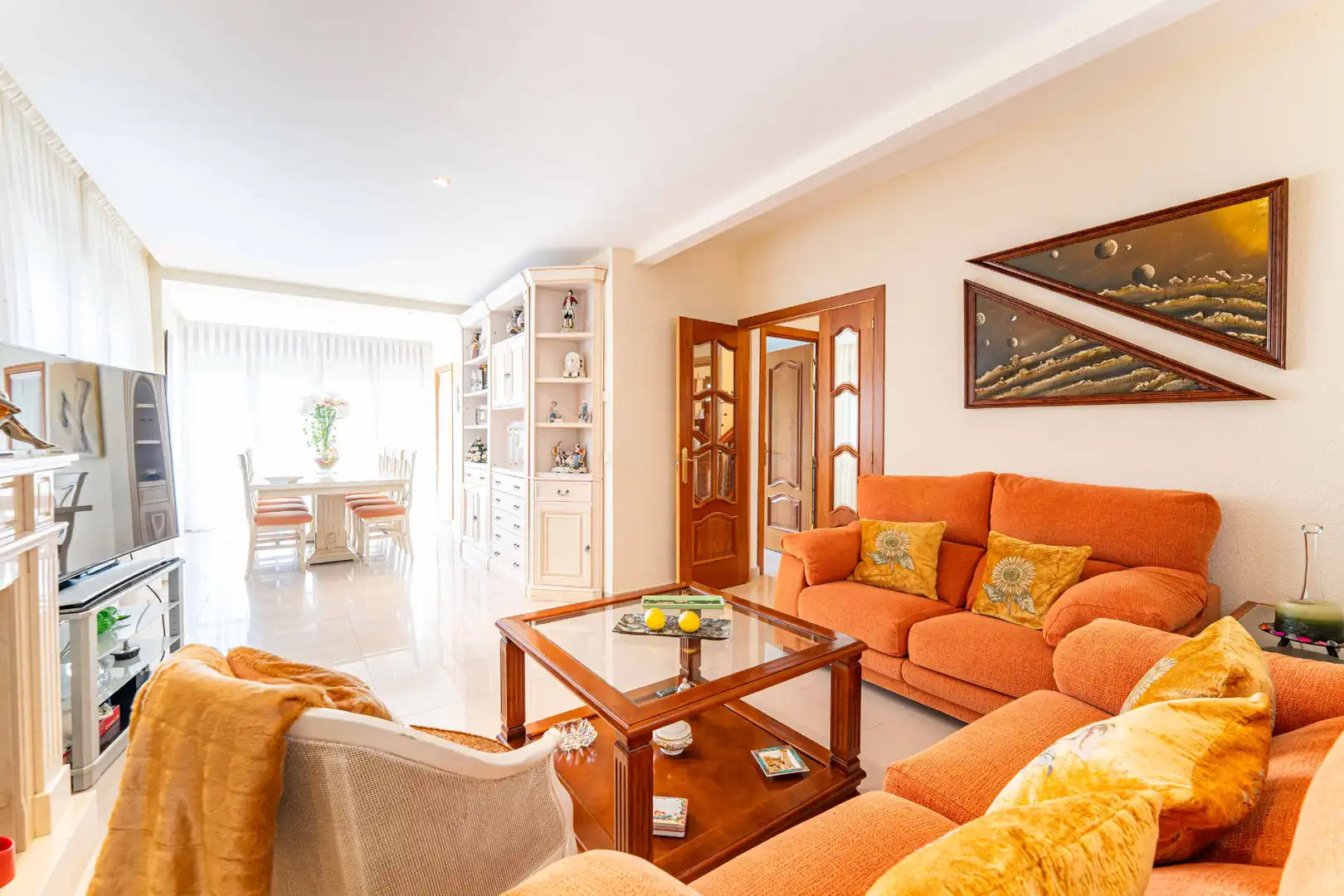 Living room of Houses for sale in Alpedrete  with Furnished