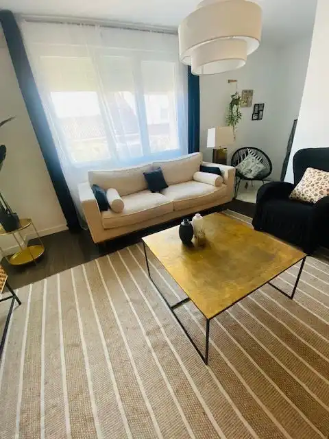 Living room of Flat for rent in Albacete  with Air Conditioner, Heating and Furnished