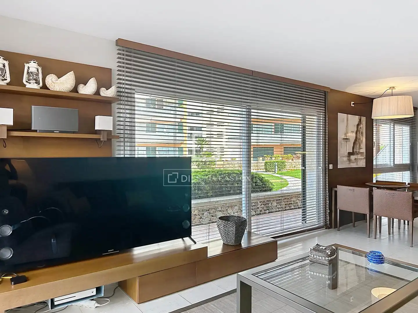 Wohnzimmer von Wohnung zur Miete in Ciutadella de Menorca mit Klimaanlage, Heizung und Privatgarten