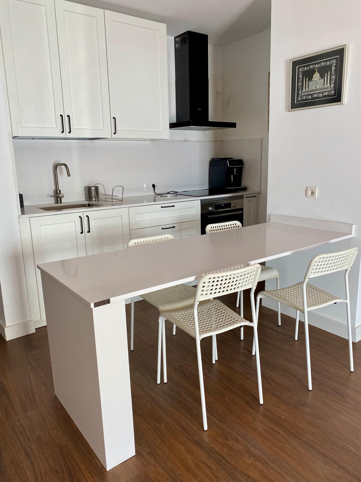 Kitchen of Flat to rent in Adeje  with Air Conditioner, Terrace and Swimming Pool