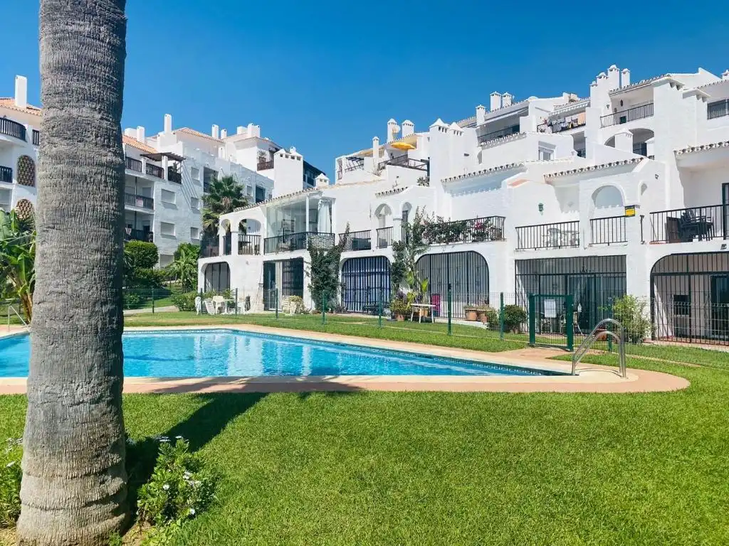 Jardí de Apartament de lloguer en Mijas amb Jardí privat, Terrassa i Traster