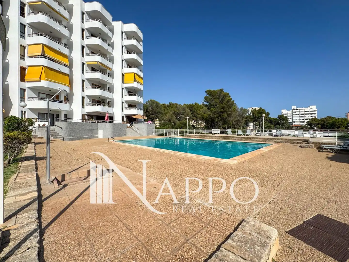 Schwimmbecken von Wohnung zur Miete in  Palma de Mallorca mit Klimaanlage, Heizung und Terrasse
