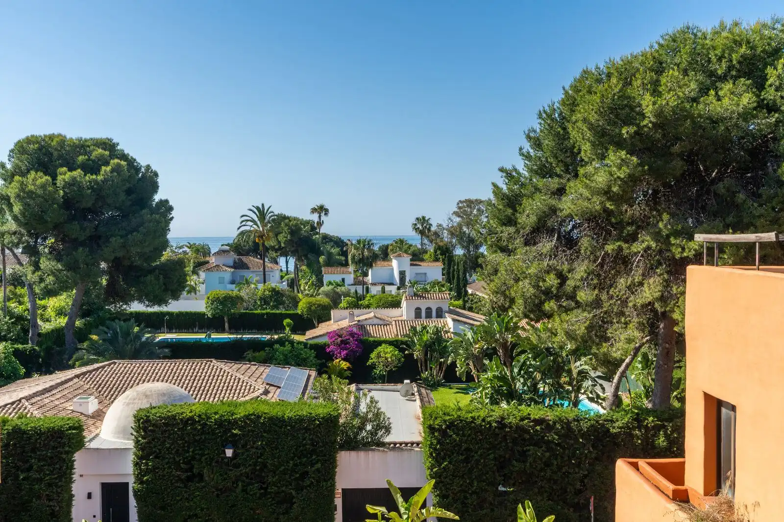 Jardín de Ático en venta en Estepona con Aire acondicionado, Terraza y Amueblado