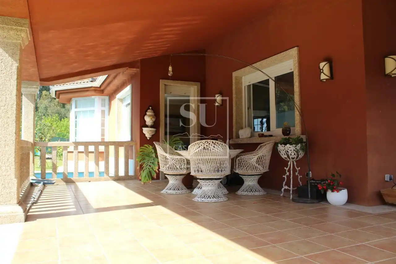 Terrassa de Casa o xalet en venda en Baiona amb Calefacció, Jardí privat i Terrassa