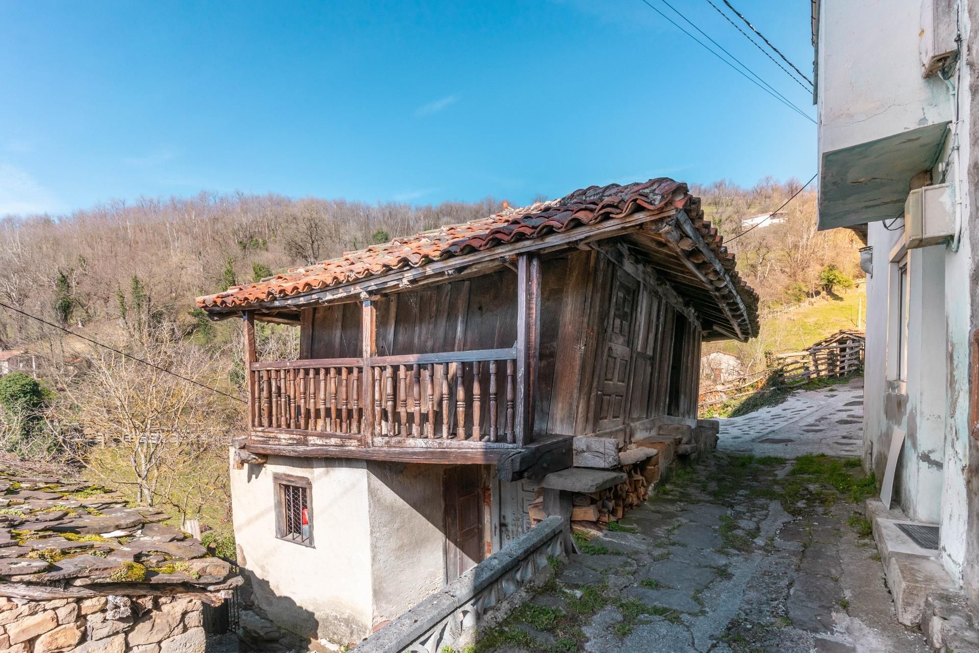 Vista exterior de Casa o xalet en venda en Aller amb Jardí privat i Traster