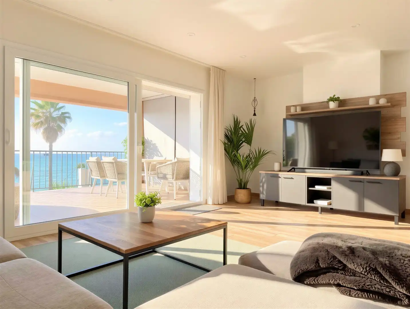 Sala d'estar de Apartament en venda en  Palma de Mallorca amb Aire condicionat i Traster