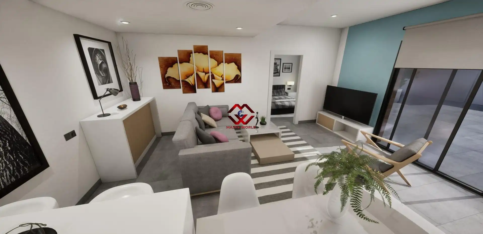 Living room of Duplexes for sale in Torre-Pacheco  with Private garden, Terrace and Swimming Pool