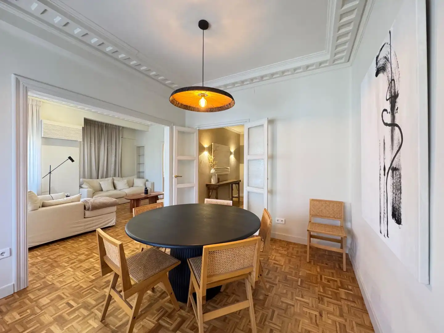 Esszimmer von Wohnung zum Verkauf in Alicante / Alacant mit Klimaanlage, Heizung und Parkett