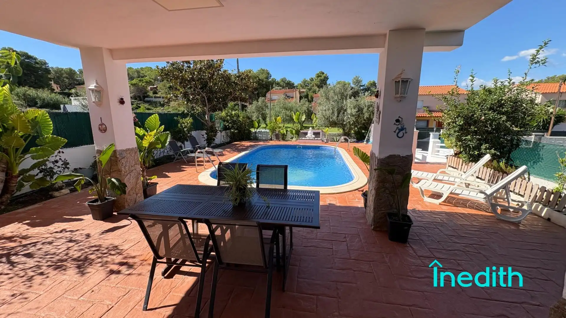 Terrassa de Casa o xalet en venda en Cunit amb Aire condicionat, Calefacció i Jardí privat