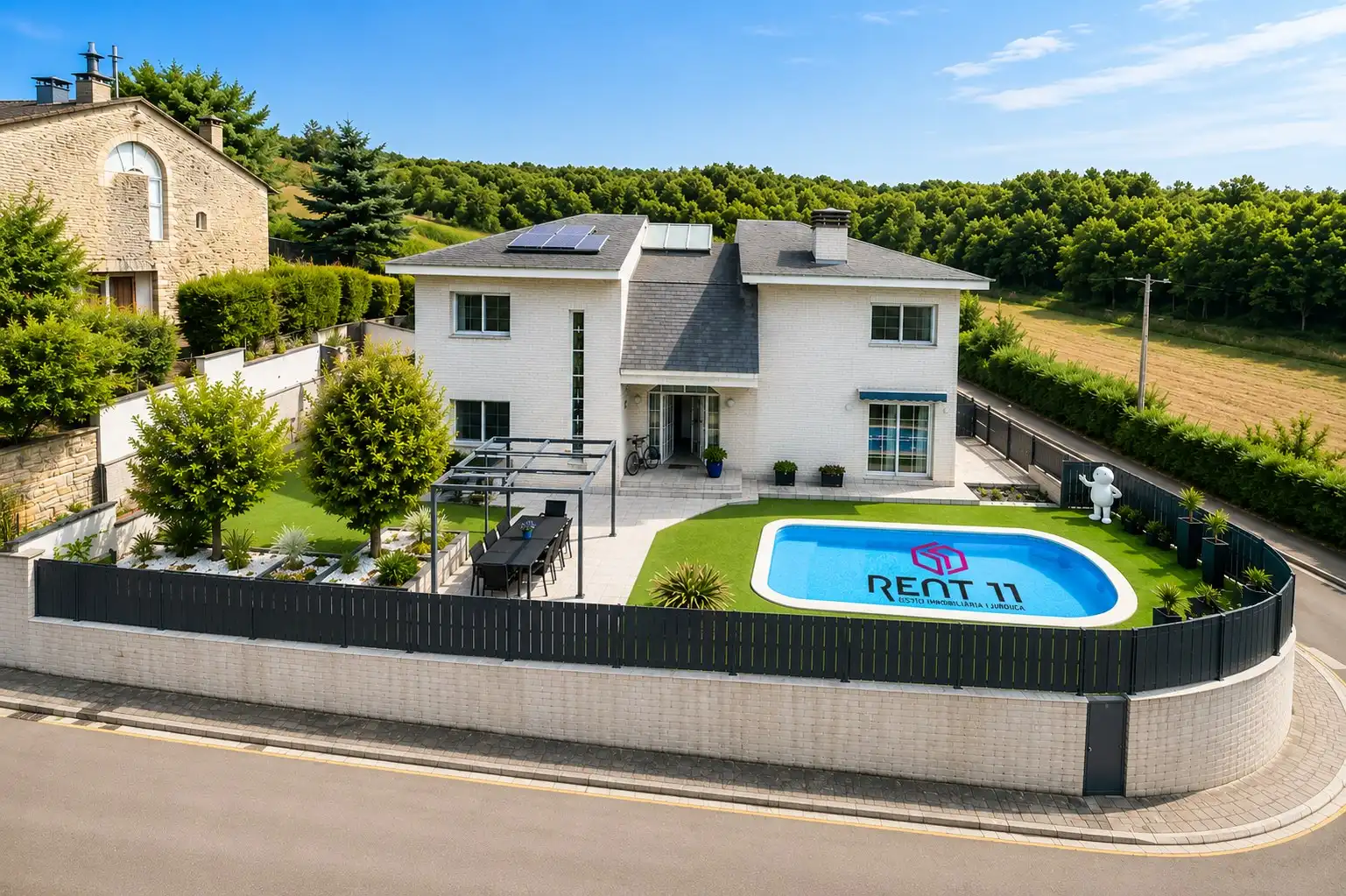 Vista exterior de Casa o xalet en venda en Girona amb Aire condicionat, Calefacció i Traster