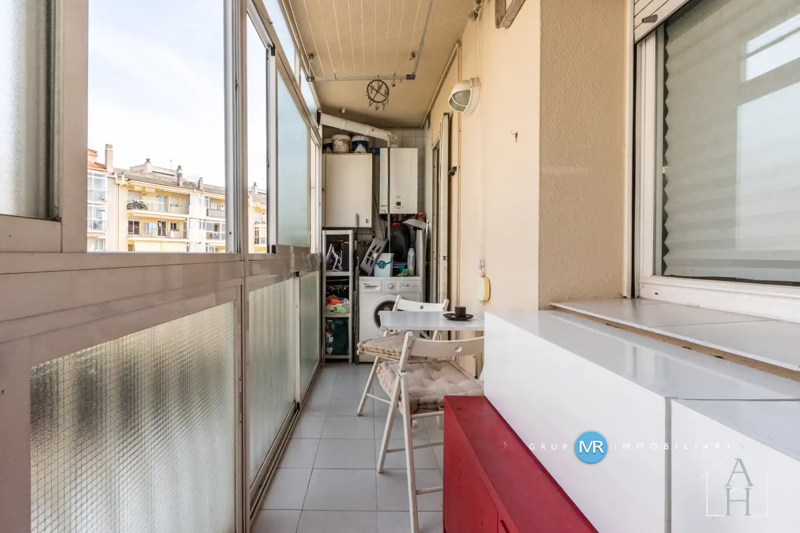 Balcony of Flat for sale in Terrassa  with Air Conditioner, Heating and Parquet flooring