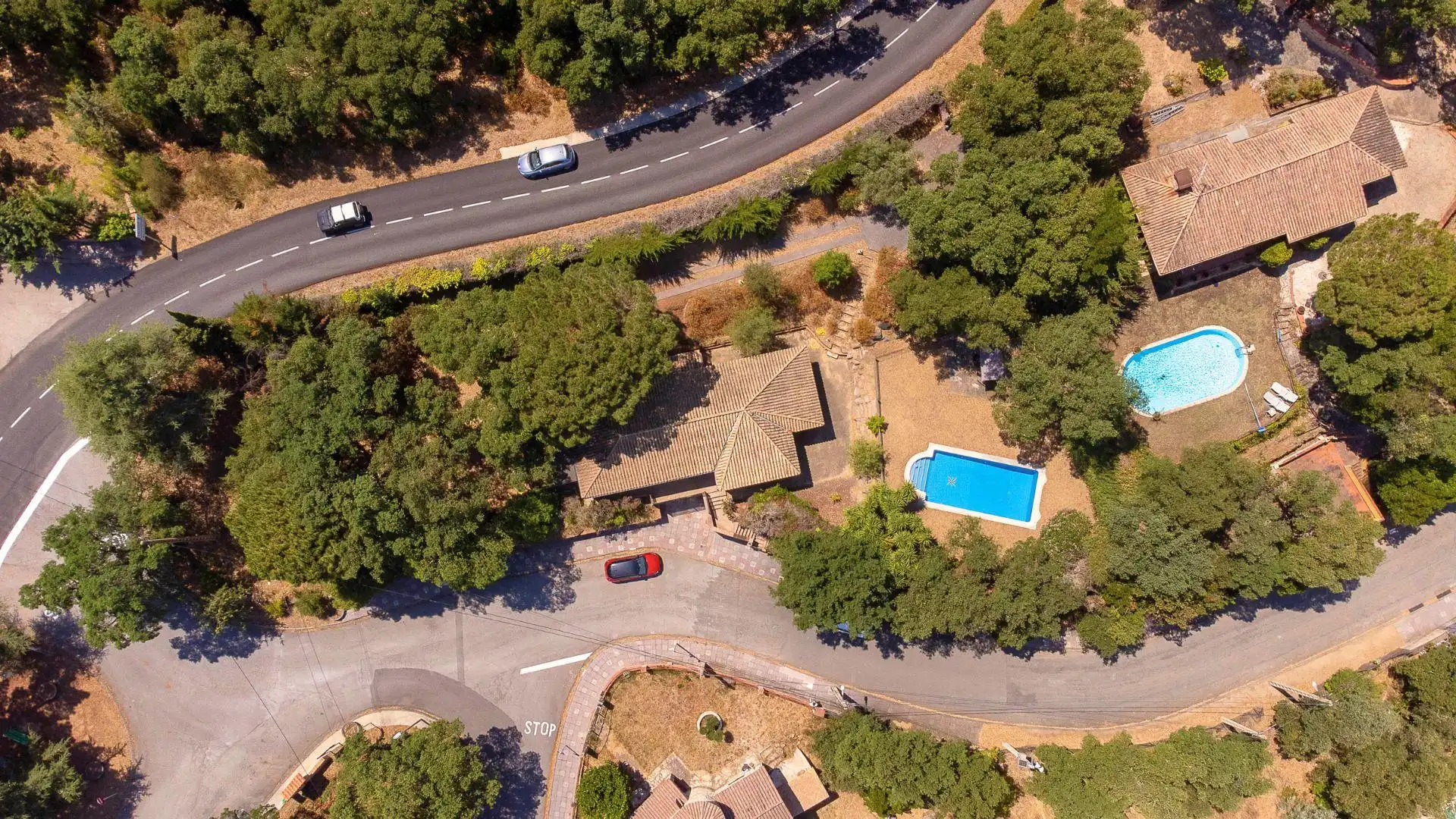 Vista exterior de Casa o xalet en venda en Santa Cristina d'Aro amb Calefacció, Terrassa i Piscina