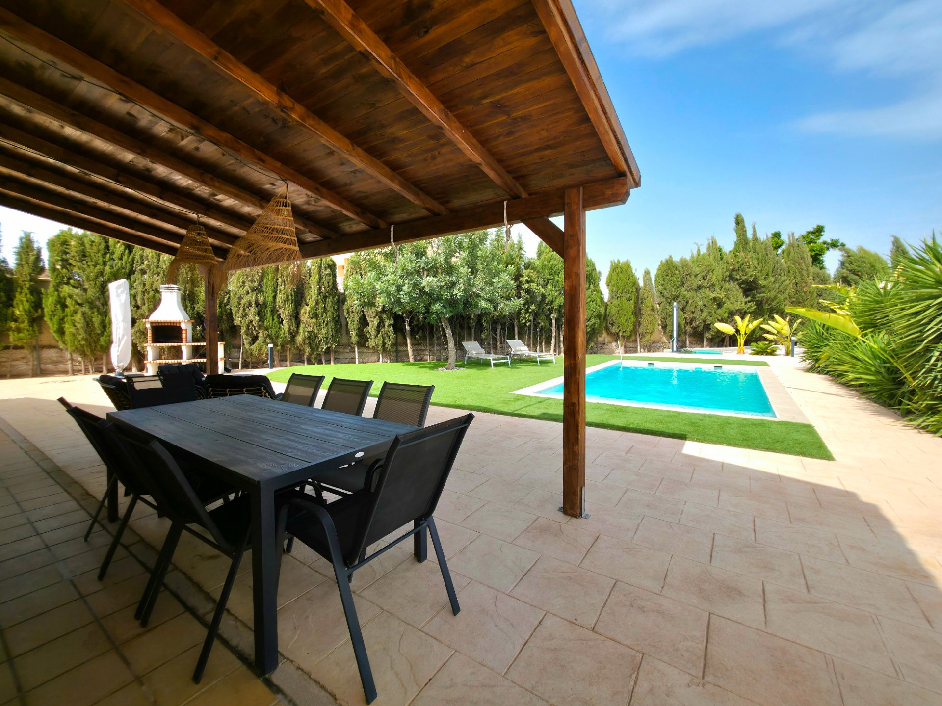 Terrassa de Casa o xalet en venda en Alicante / Alacant amb Aire condicionat, Calefacció i Jardí privat