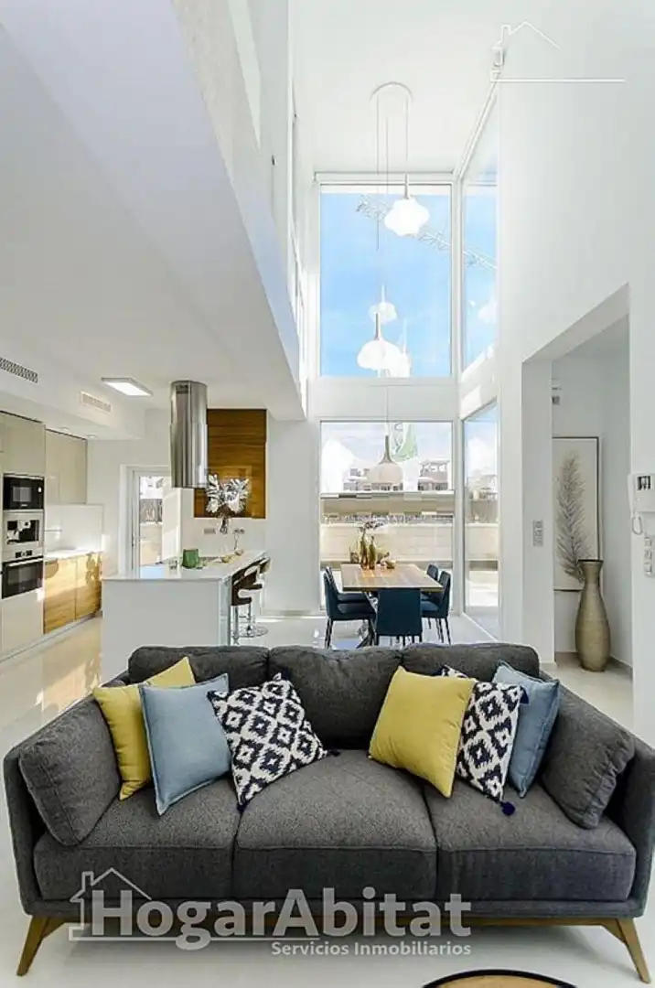 Living room of Houses for sale in Vera  with Parquet flooring, Terrace and Swimming Pool