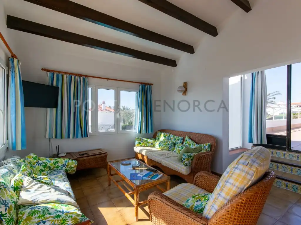 Sala d'estar de Casa o xalet en venda en Sant Lluís amb Terrassa i Piscina
