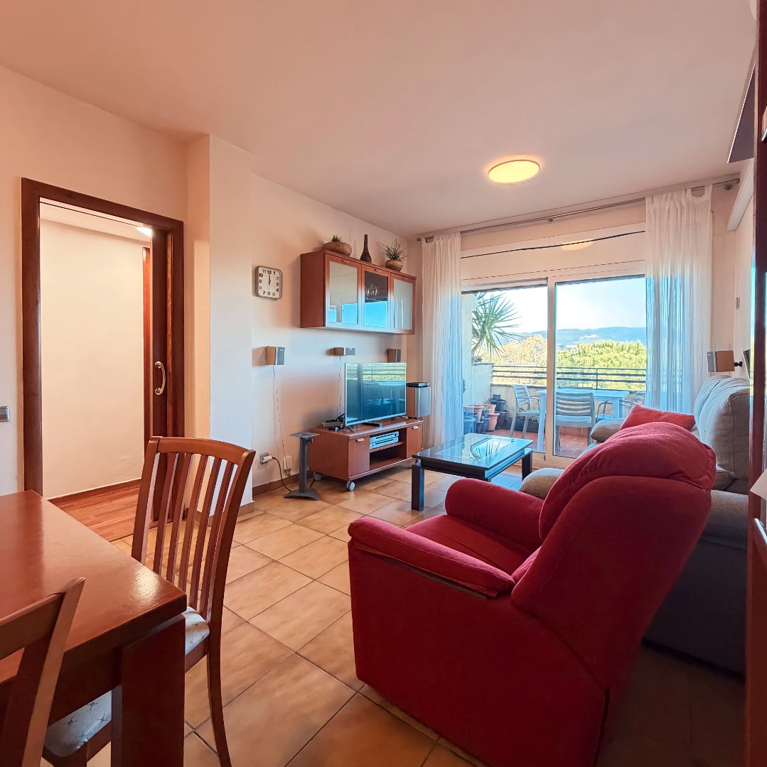 Sala de estar de Piso en venta en Sant Feliu de Codines con Aire acondicionado, Calefacción y Parquet