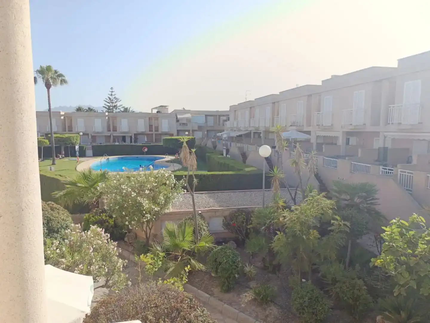 Piscina de Dúplex de alquiler en Garrucha con Aire acondicionado, Piscina y Amueblado