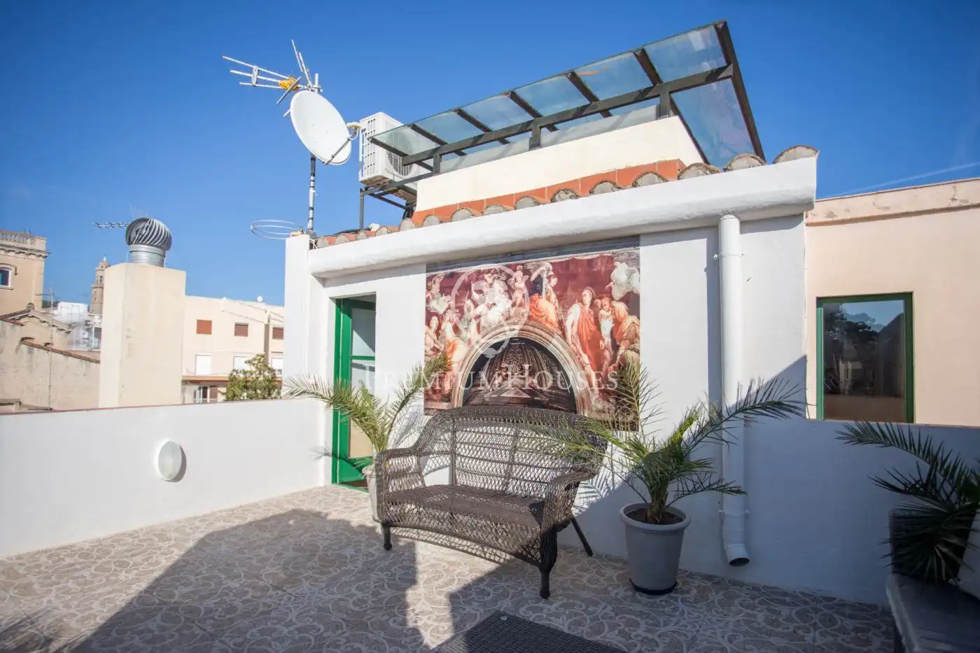 Terrace of Country homes for sale in Canet de Mar  with Air Conditioner, Heating and Private garden