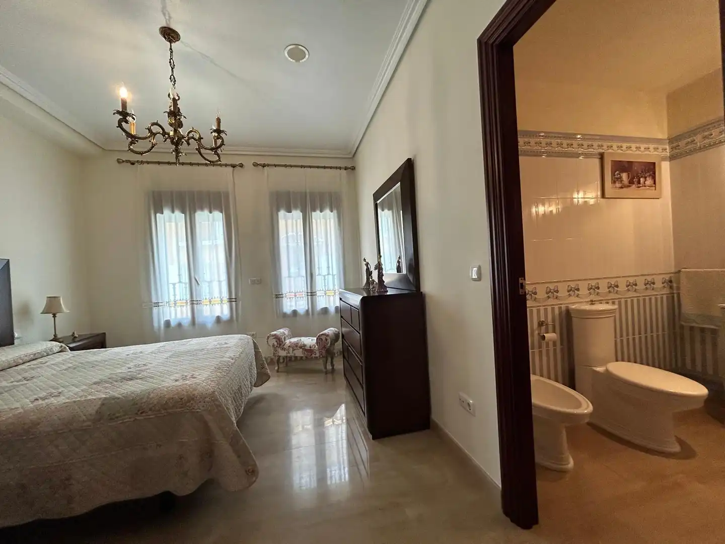 Dormitori de Casa o xalet en venda en Villanueva de los Castillejos amb Aire condicionat, Calefacció i Jardí privat