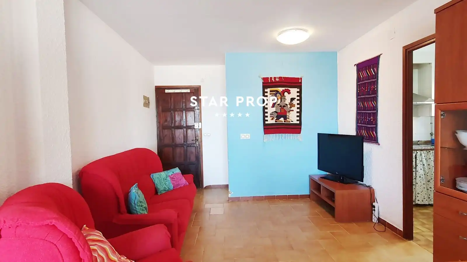 Living room of Flat for sale in Llançà  with Terrace and Furnished