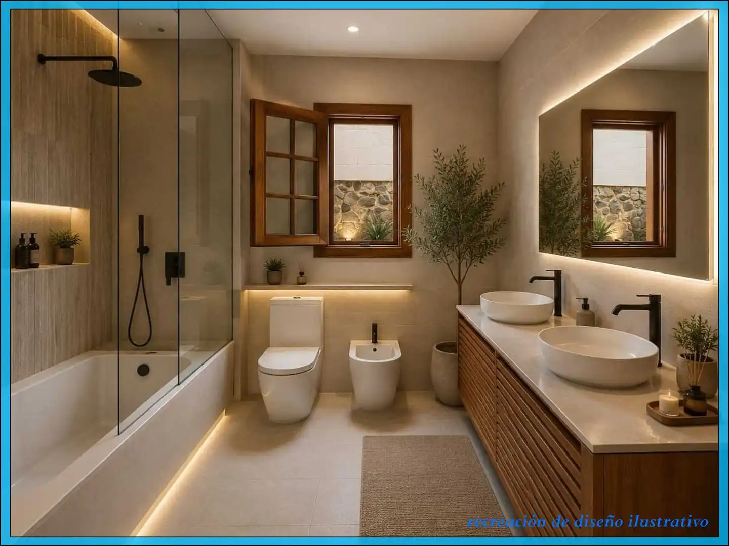 Baño de Casa o chalet en venta en El Rosario con Aire acondicionado, Jardín privado y Terraza