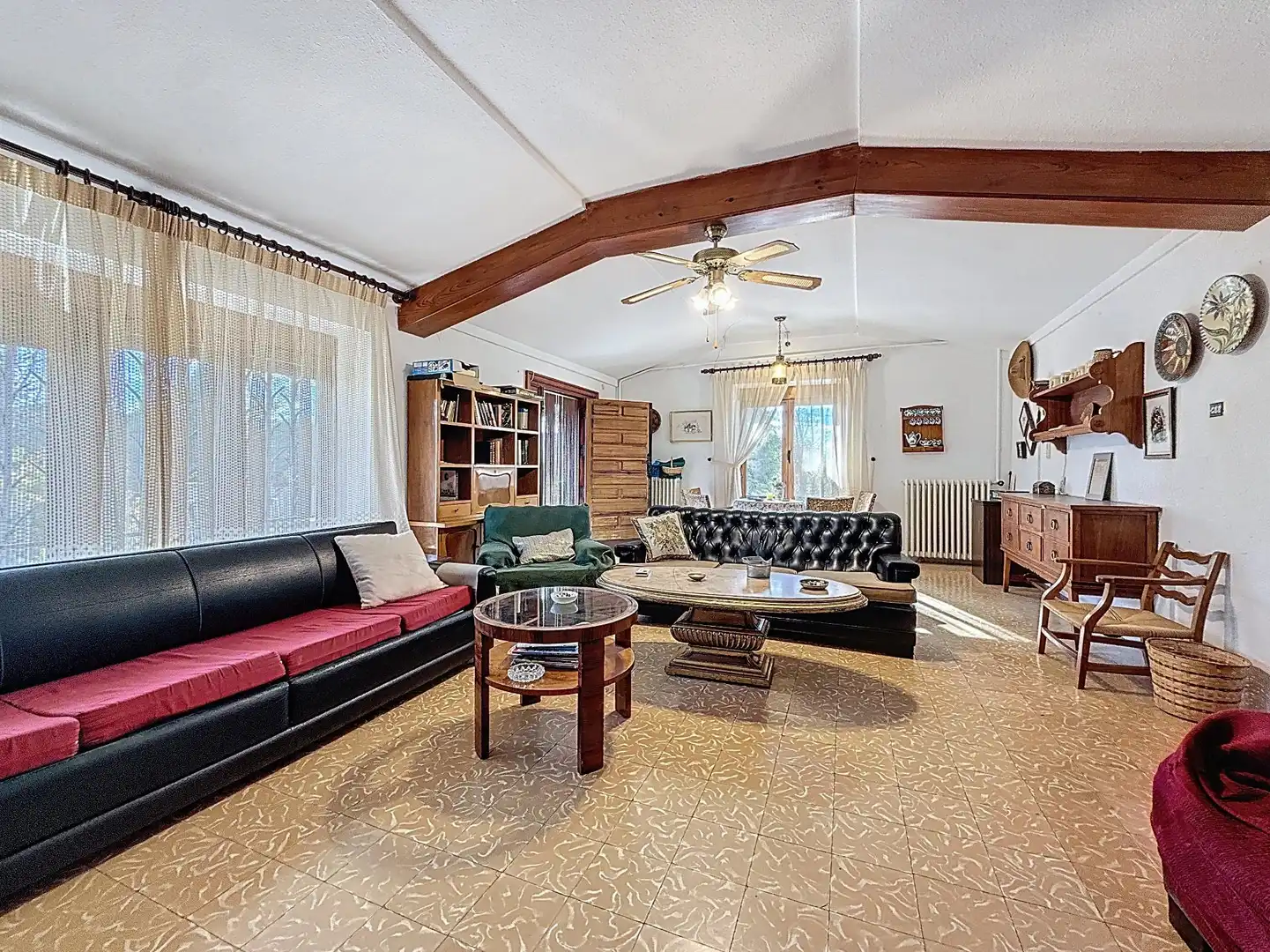 Sala de estar de Finca rústica en venta en Castalla con Jardín privado, Terraza y Piscina