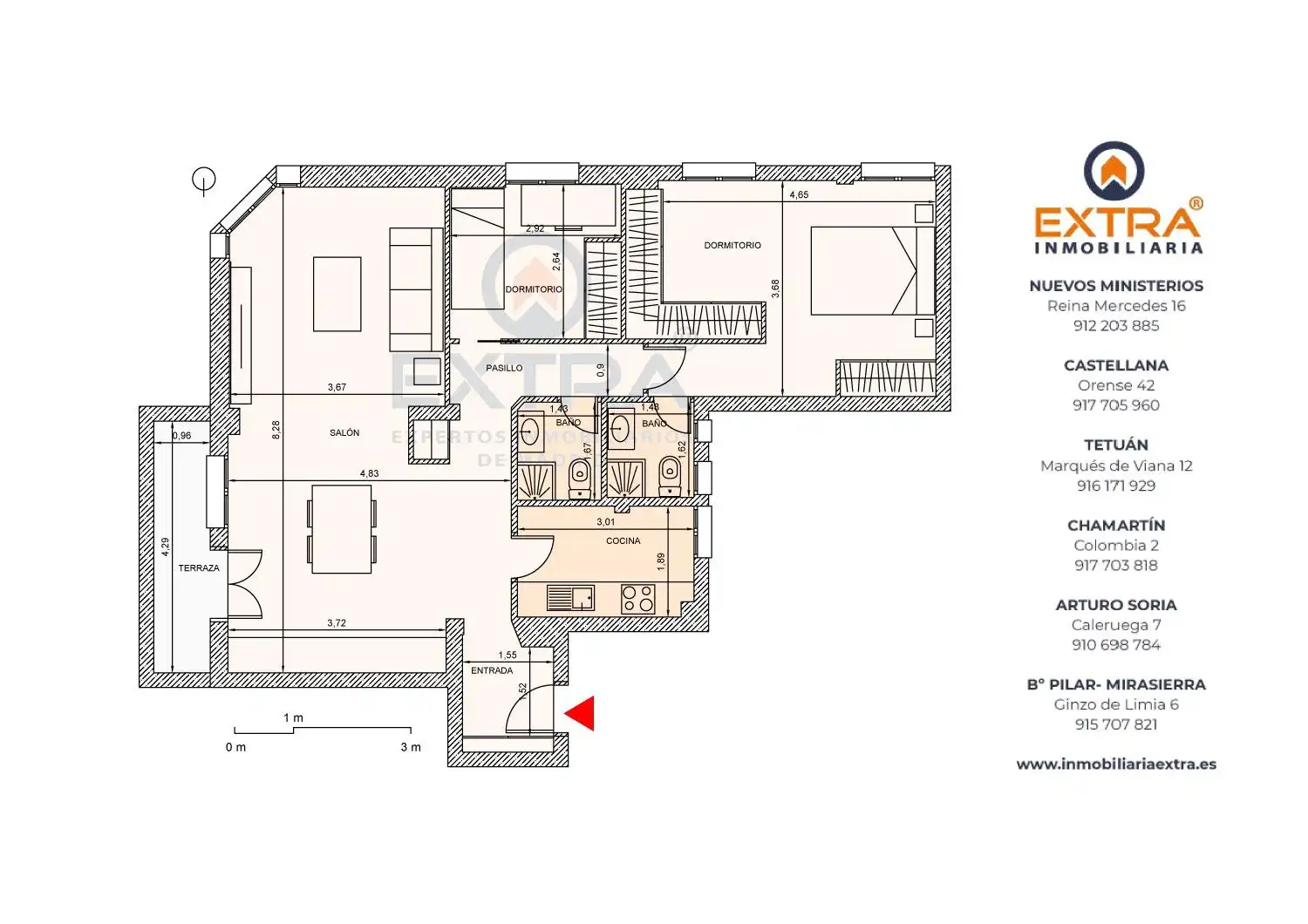Piso en venta en Calle Aviador Zorita, Cuatro Caminos - Azca
