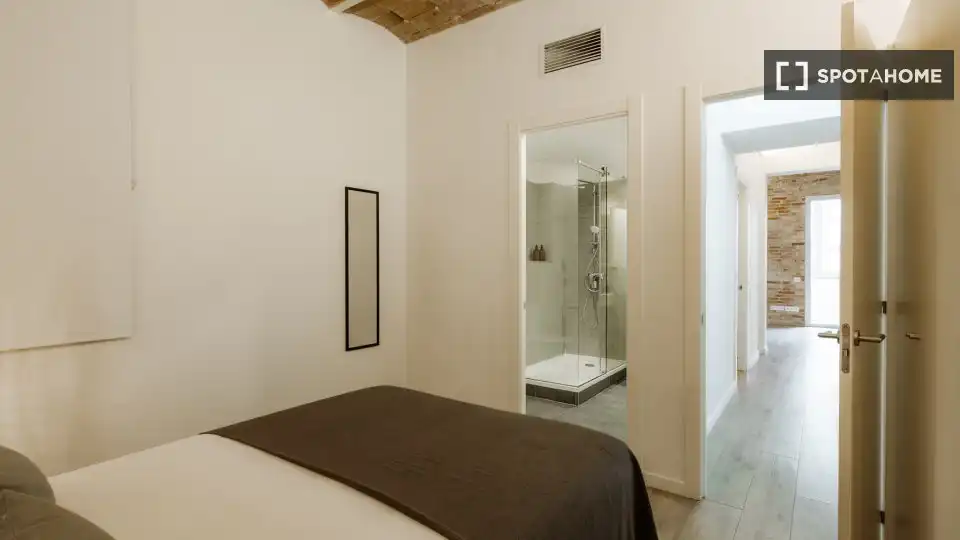 Habitación de Piso de alquiler en Barcelona con Aire acondicionado, Calefacción y Amueblado