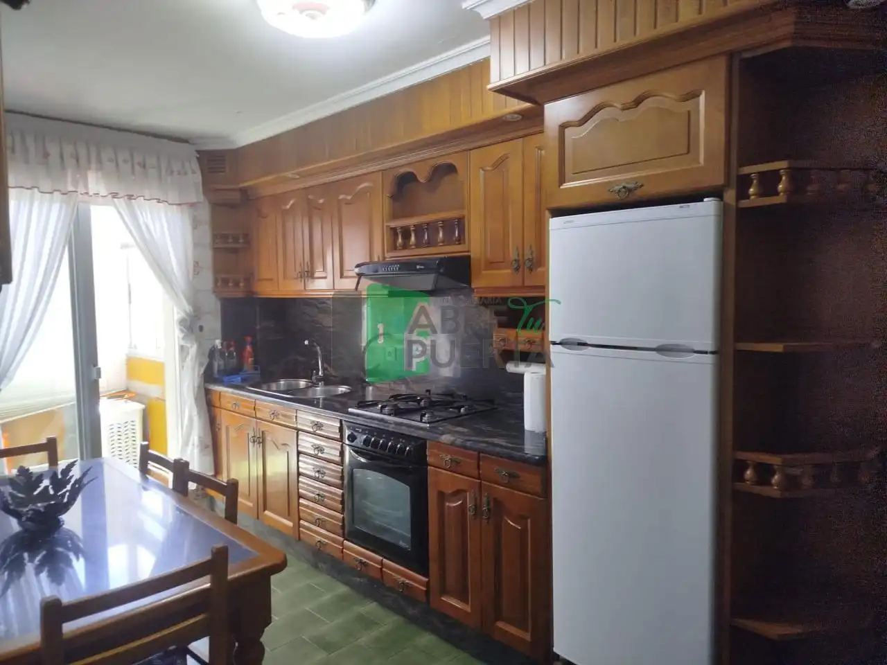 Kitchen of Flat for sale in Ourense Capital   with Heating, Storage room and Furnished