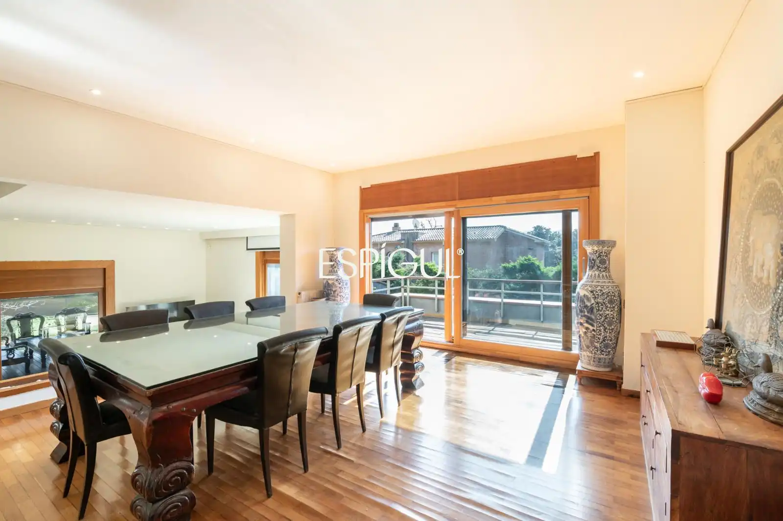 Dining room of Houses for sale in Sant Cugat del Vallès  with Air Conditioner, Heating and Private garden