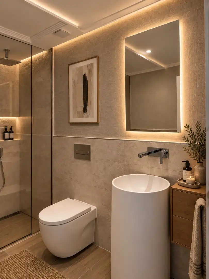 Baño de Casa adosada en venta en Boadilla del Monte con Aire acondicionado, Calefacción y Jardín privado