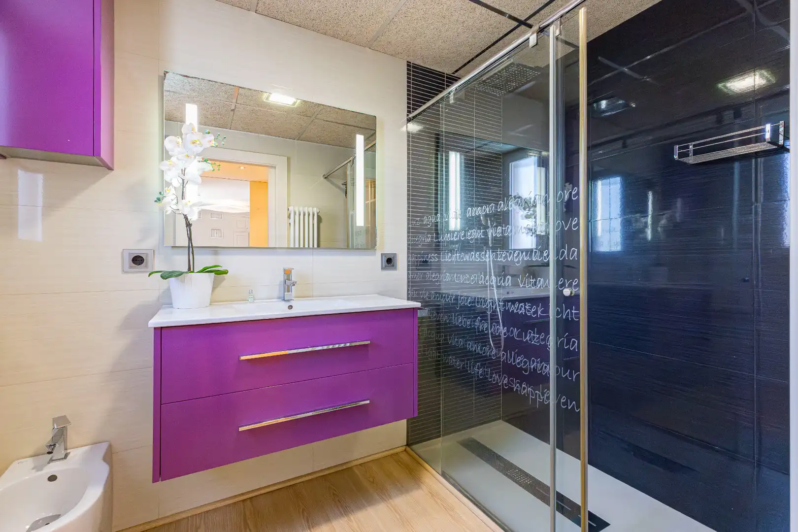 Baño de Casa adosada en venta en Murcia con Aire acondicionado, Parquet y Terraza