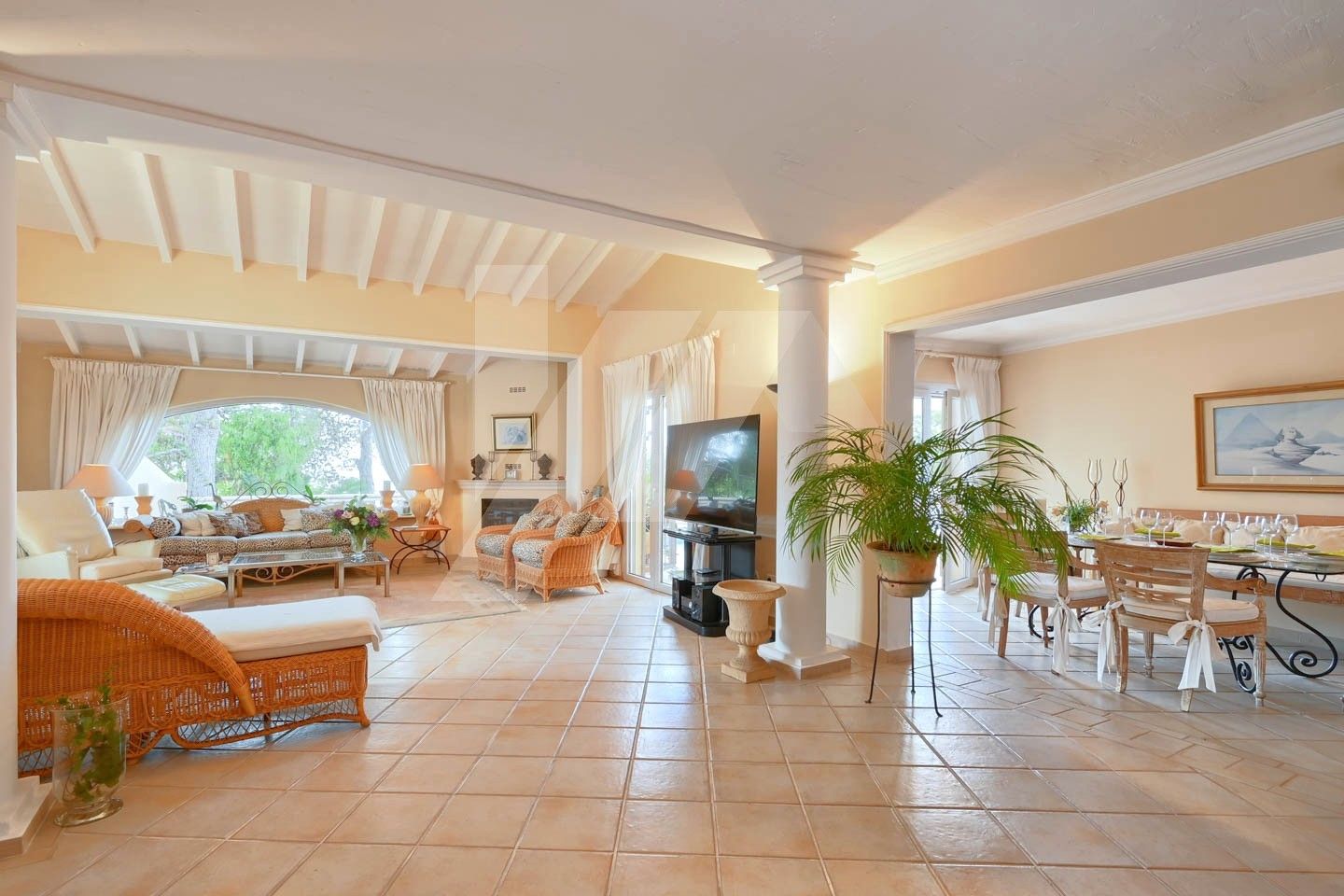 Sala d'estar de Casa o xalet en venda en Benissa amb Aire condicionat, Calefacció i Jardí privat