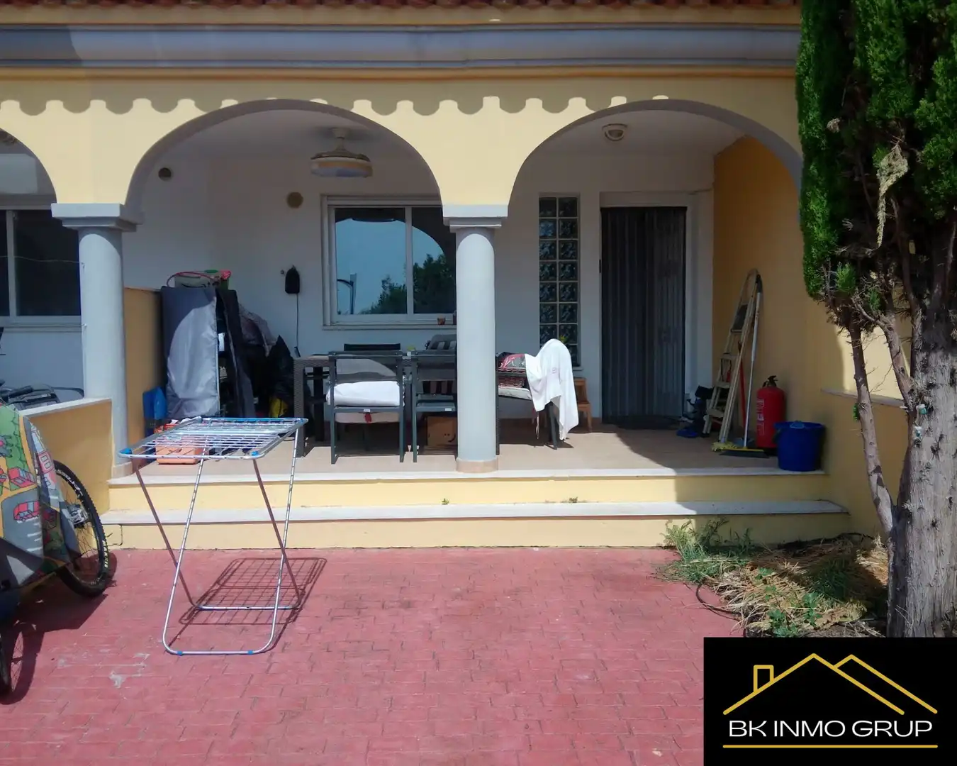 Terraza de Casa adosada en venta en Peñíscola / Peníscola con Aire acondicionado, Jardín privado y Amueblado