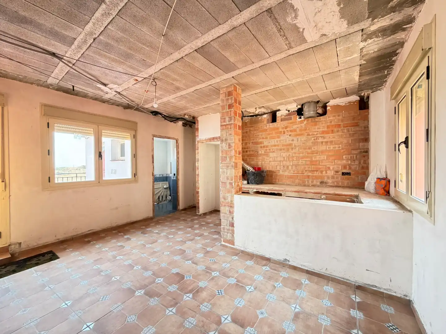 Cuina de Casa o xalet en venda en Caspe amb Aire condicionat, Calefacció i Terrassa