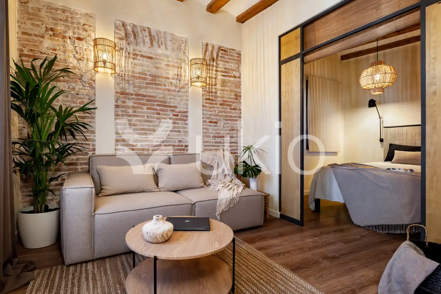 Living room of Study for rent in Barcelona  with Air Conditioner, Heating and Terrace