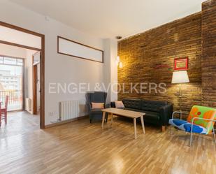 Living room of Apartment to rent in  Valencia Capital  with Heating, Parquet flooring and Terrace