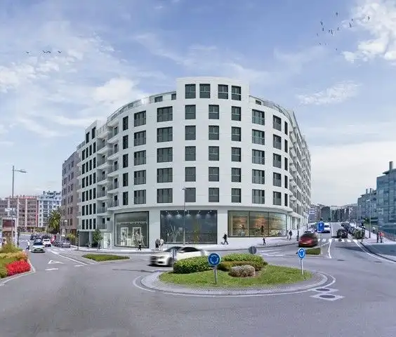 Außenansicht von Dachboden zum Verkauf in Pontevedra Capital  mit Heizung, Parkett und Terrasse
