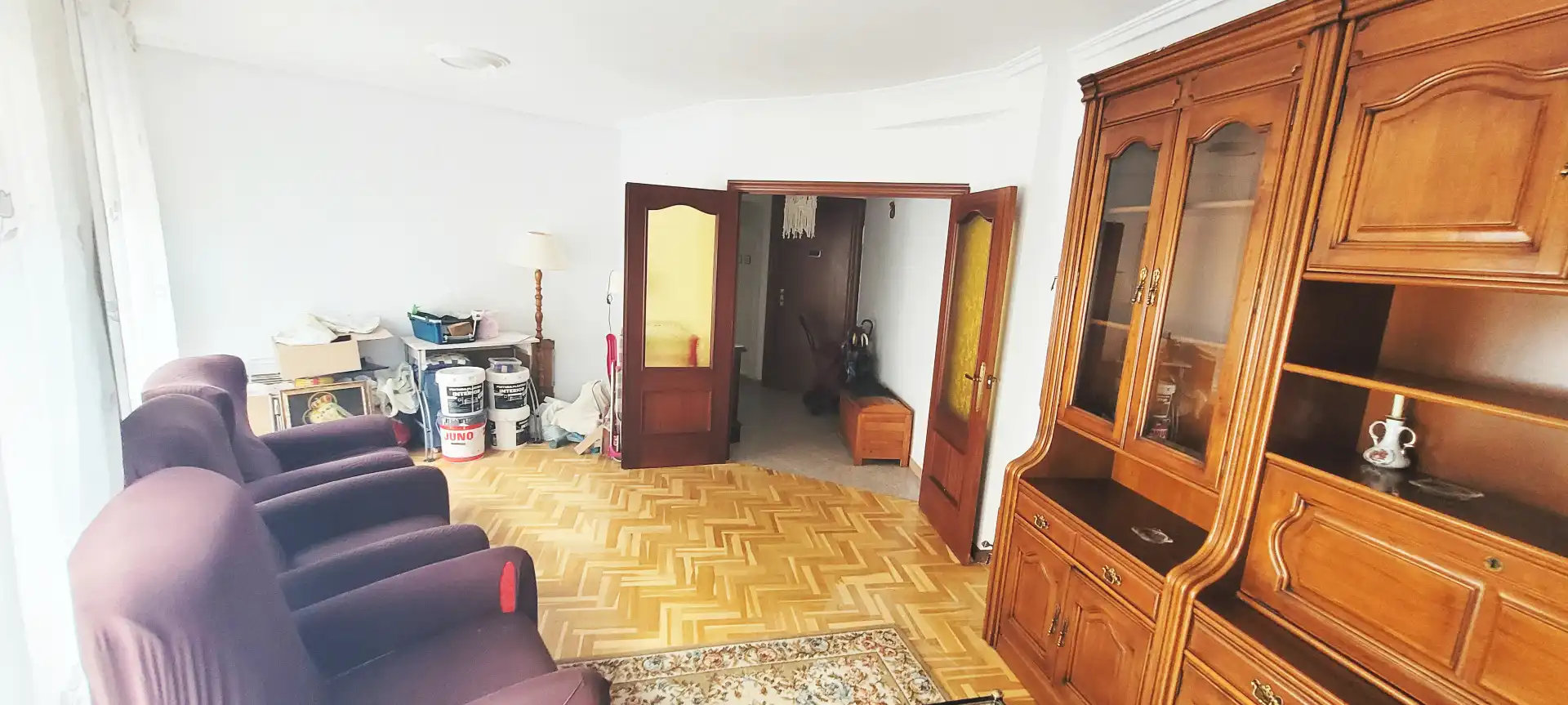 Sala d'estar de Pis en venda en Gijón  amb Calefacció i Parquet