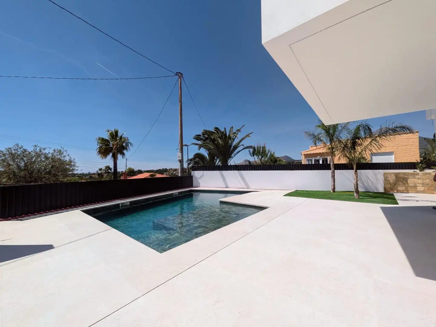Piscina de Casa adosada en venta en L'Alfàs del Pi con Aire acondicionado, Calefacción y Jardín privado