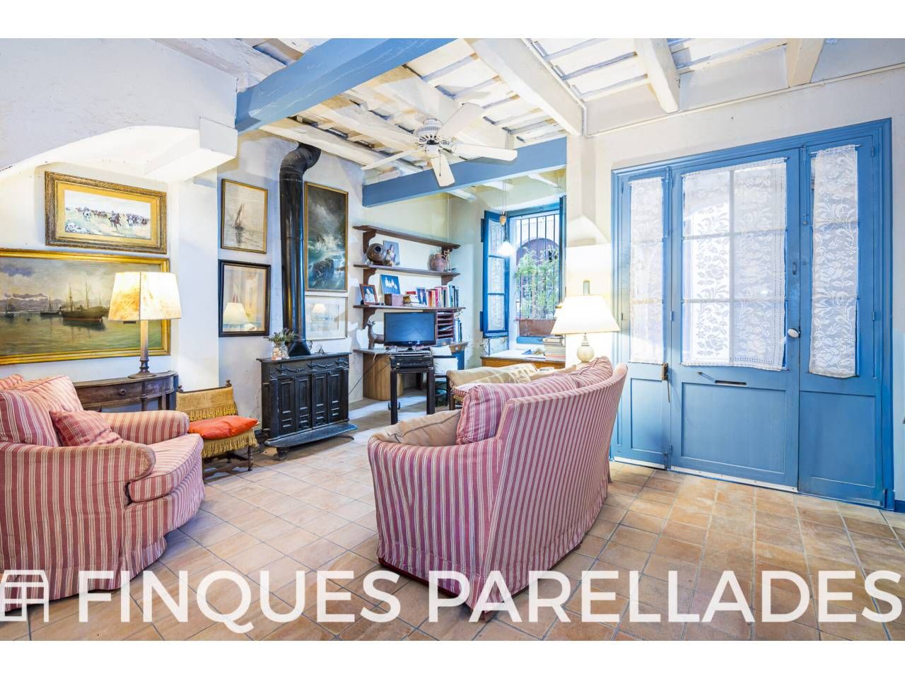 Sala de estar de Casa o chalet en venta en Sitges con Calefacción y Terraza