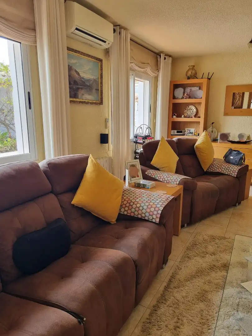 Sala d'estar de Casa o xalet en venda en Mojácar amb Aire condicionat, Calefacció i Jardí privat