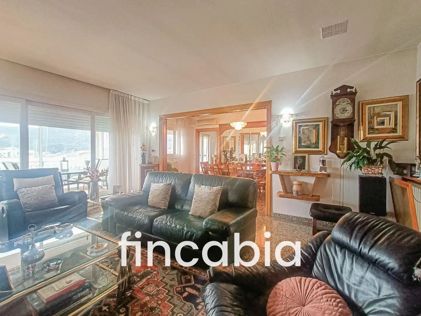 Sala d'estar de Casa o xalet en venda en Santa Coloma de Farners amb Aire condicionat, Calefacció i Jardí privat