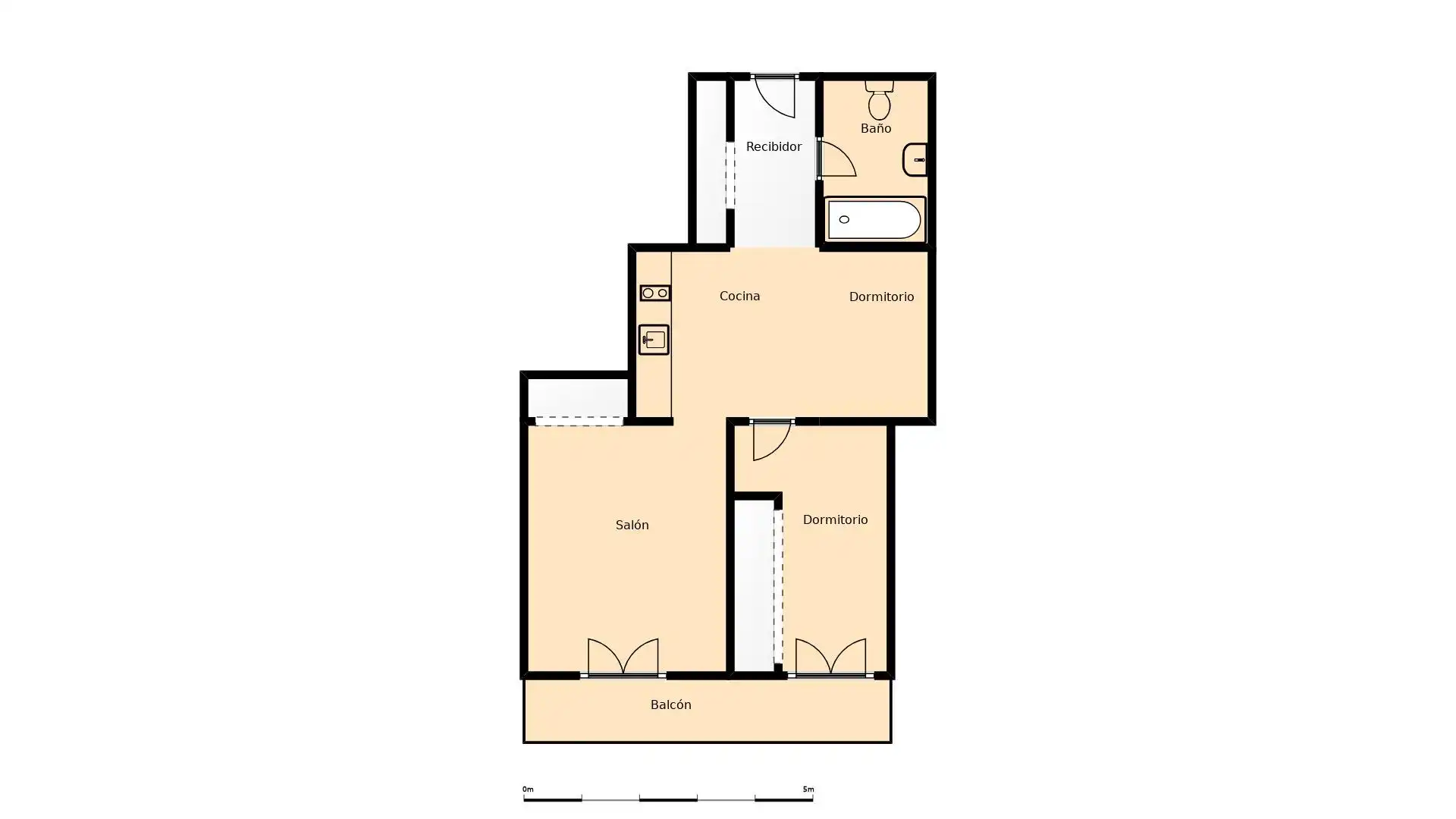 Wohnung zum Verkauf in Aisa mit Heizung, Terrasse und Abstellraum
