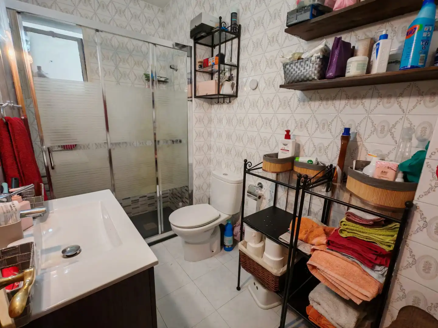 Badezimmer von Wohnung zum Verkauf in Móstoles mit Heizung, Parkett und Terrasse