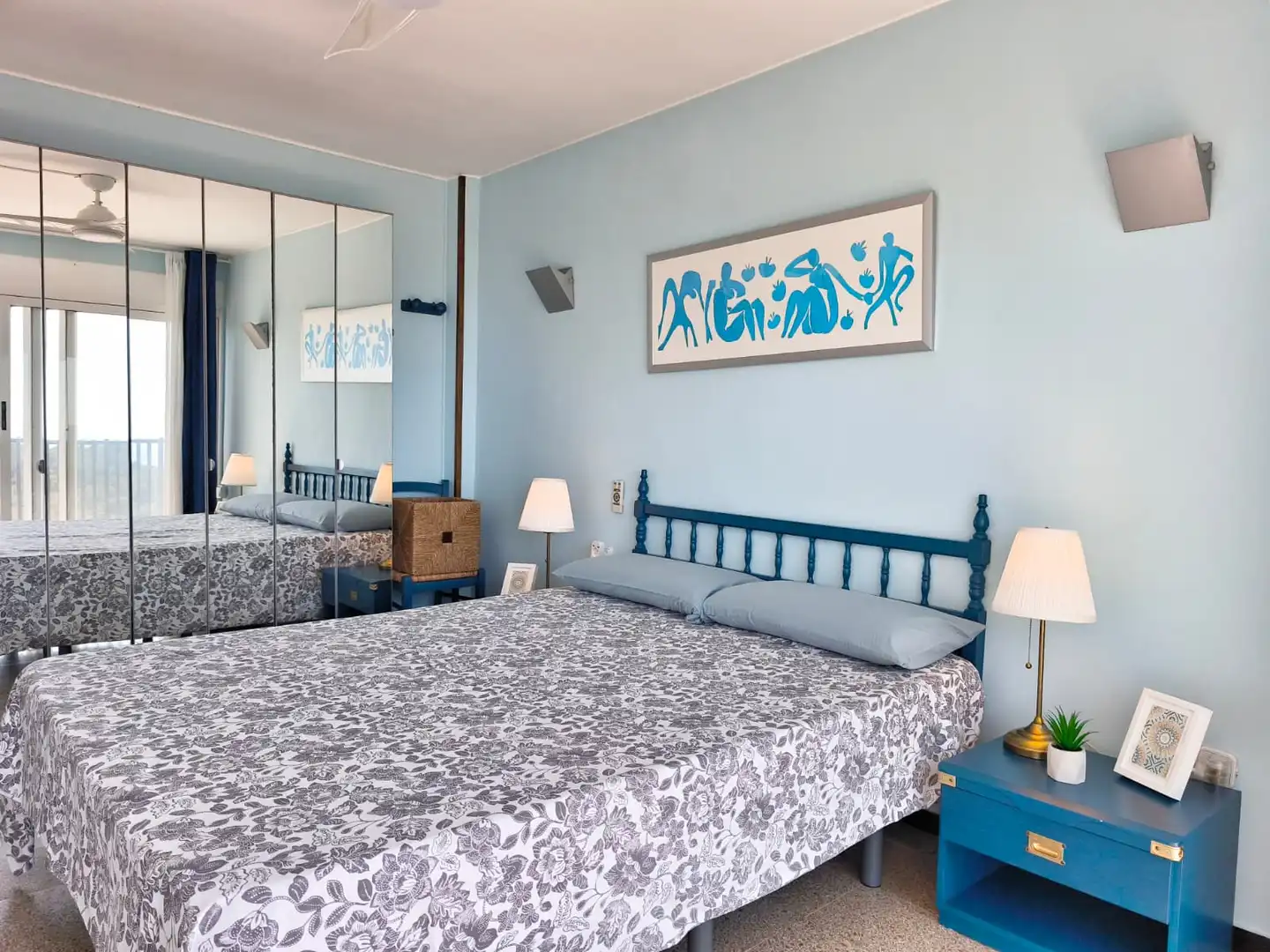 Schlafzimmer von Wohnung zum Verkauf in Lloret de Mar mit Heizung, Privatgarten und Terrasse
