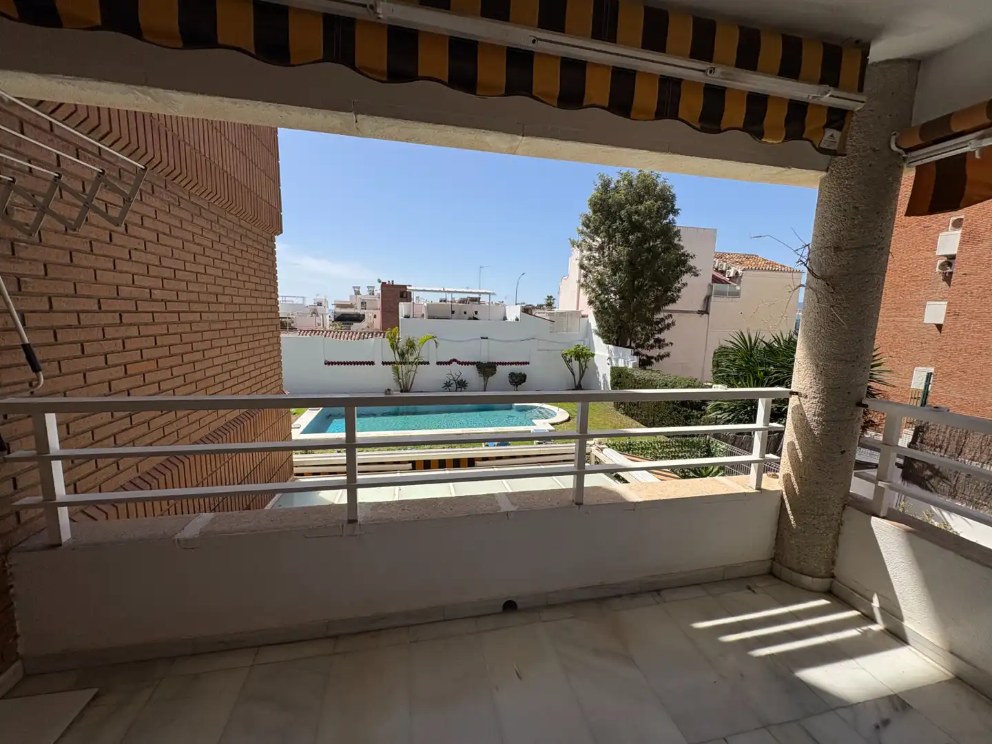 Terrasse von Wohnung zur Miete in Málaga mit Gemeinschaftspool
