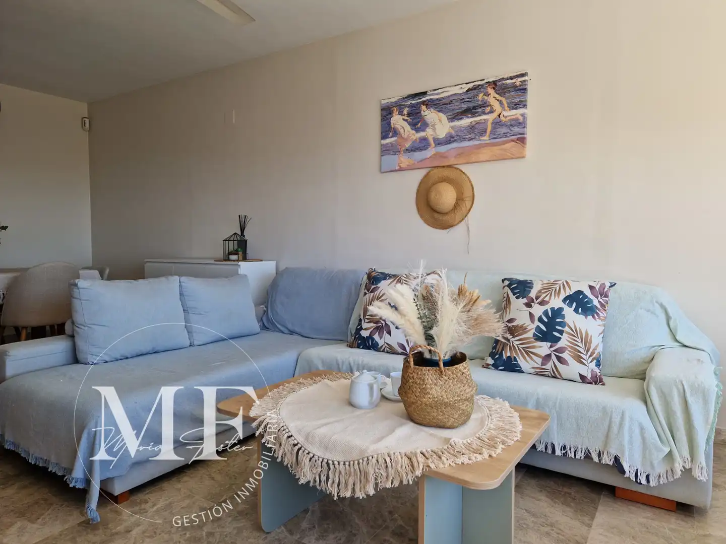 Wohnzimmer von Wohnung zum Verkauf in Alicante / Alacant mit Klimaanlage, Heizung und Terrasse