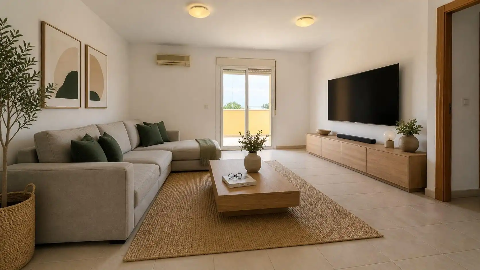 Sala de estar de Ático en venta en Mijas con Aire acondicionado, Terraza y Trastero